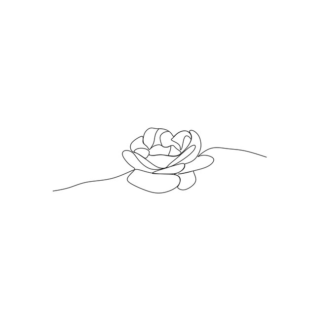 flower line art