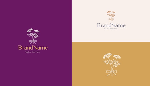 Flower logo botanical logo