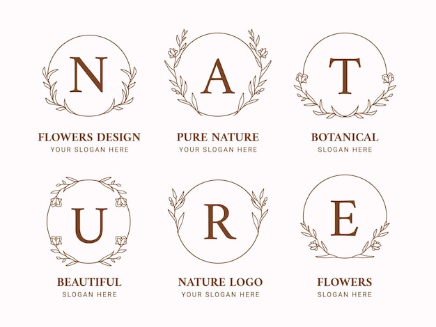 Flower logo collections