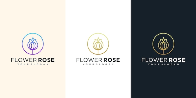 Illustrazione di progettazione di logo del fiore