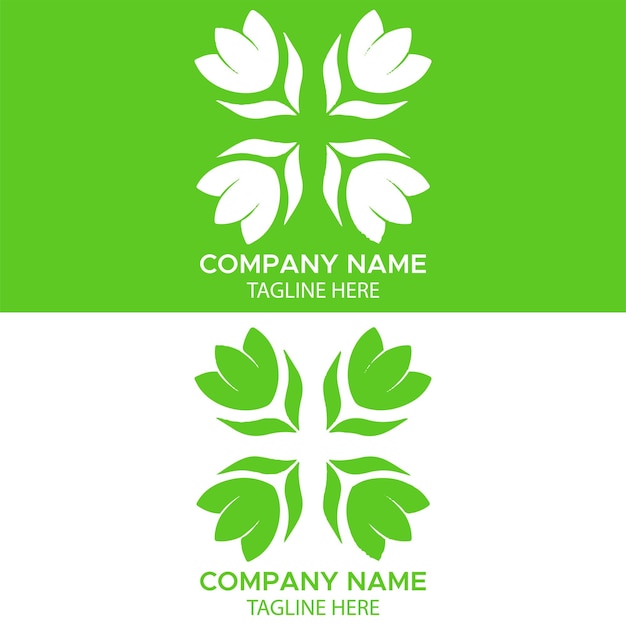 Flower logo design template