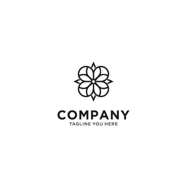 Цветочный дизайн логотипа