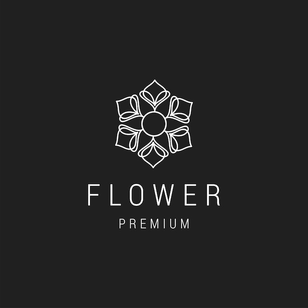 Flower logo icon design template