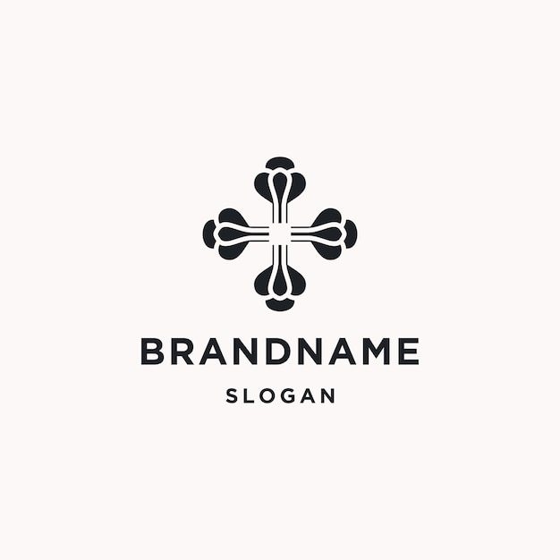 Flower logo icon design template