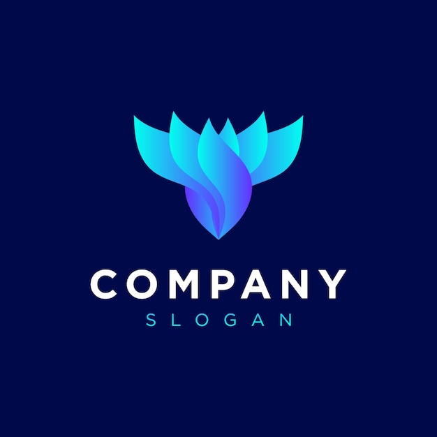 Modello vettoriale icona logo fiore per azienda aziendale