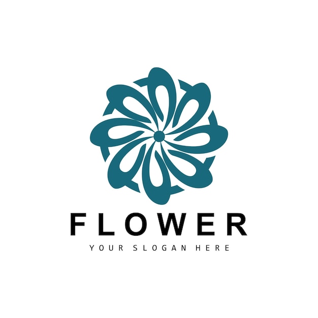 Flower Logo Ornamental Plant Design Plant Vector Product Brand Template Icon