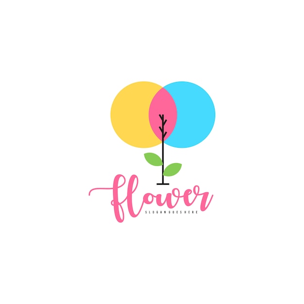 Premium Vector | Flower logo template