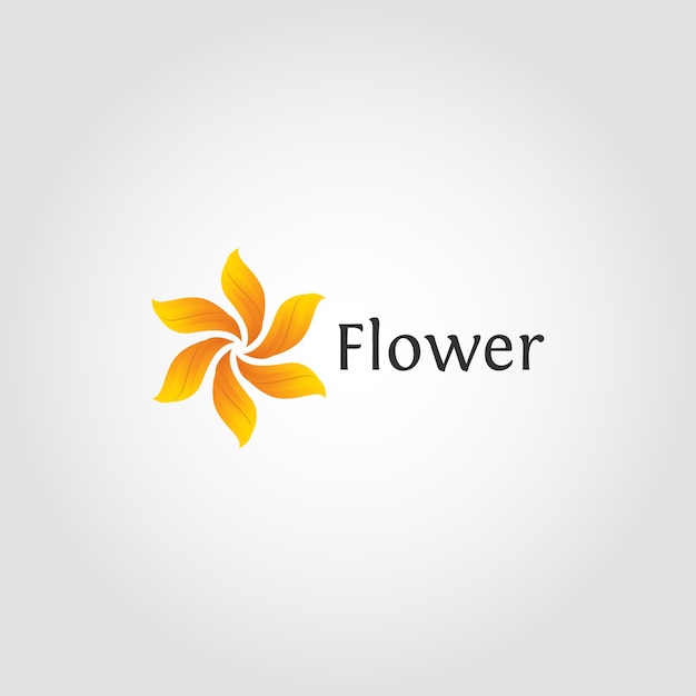 Vector flower logo template