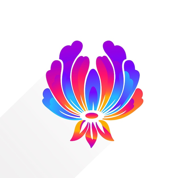Vector flower logo