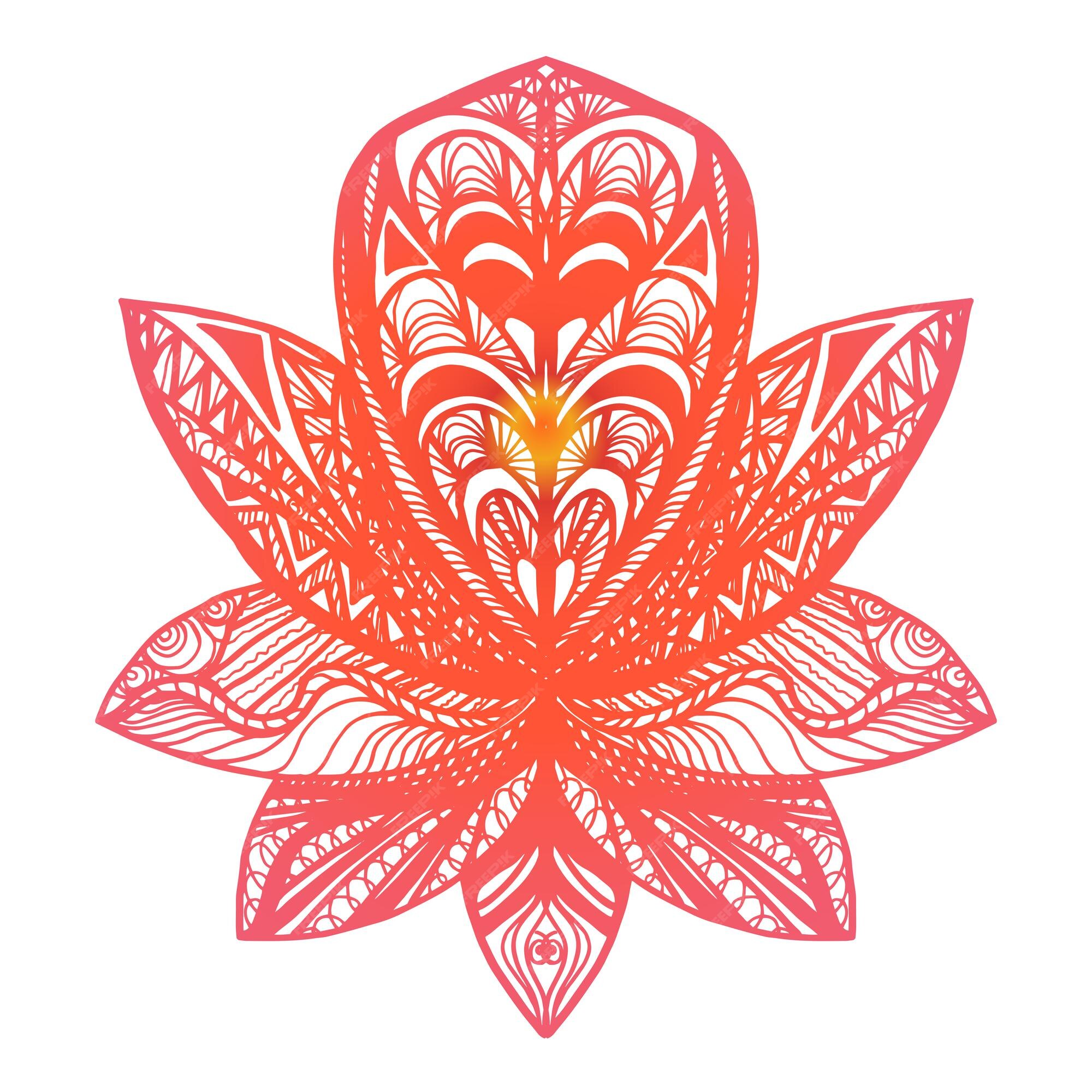 Premium Vector | Flower lotus. magic symbol for print, tattoo, coloring book,fabric, t-shirt, cloth in boho style. tribal lotus design. vector Premium Vector | Flower lotus. magic symbol for print, tattoo, coloring book,fabric, t-shirt, cloth in boho style. tribal lotus design. vector