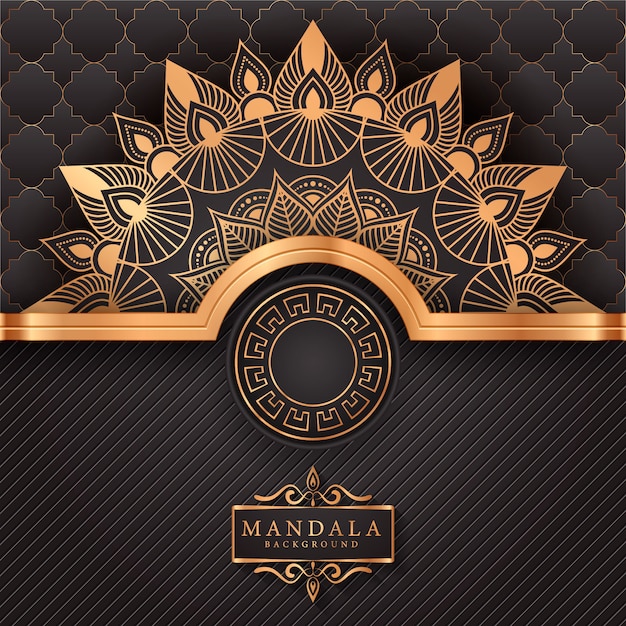 Flower luxury mandala background arabesque style