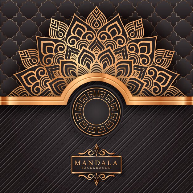 Flower luxury mandala background arabesque style