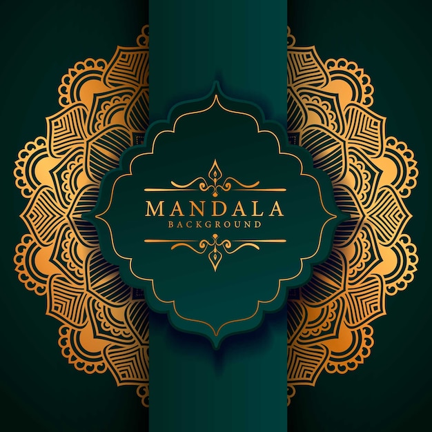 Flower luxury mandala background arabesque style