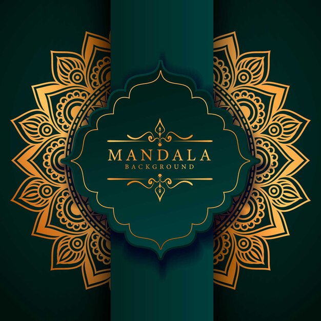 Stile di arabesque di lusso del fondo della mandala del fiore