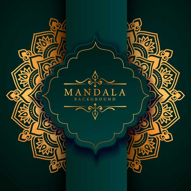 Flower luxury mandala background arabesque style