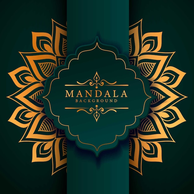 Stile di arabesque di lusso del fondo della mandala del fiore