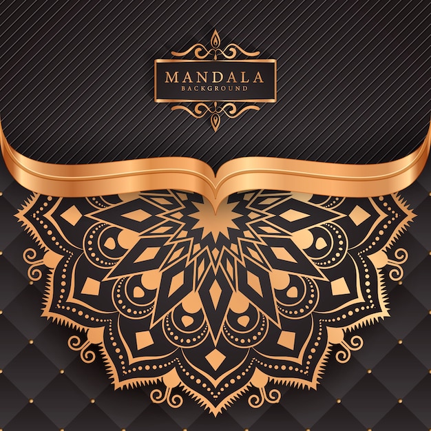 Flower luxury mandala background arabesque style