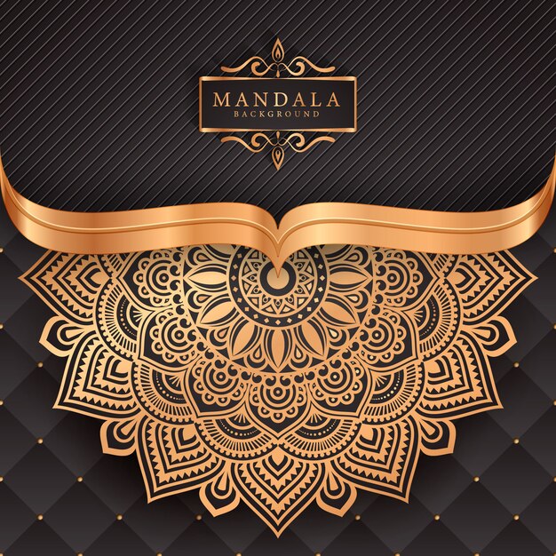 Flower luxury mandala background arabesque style