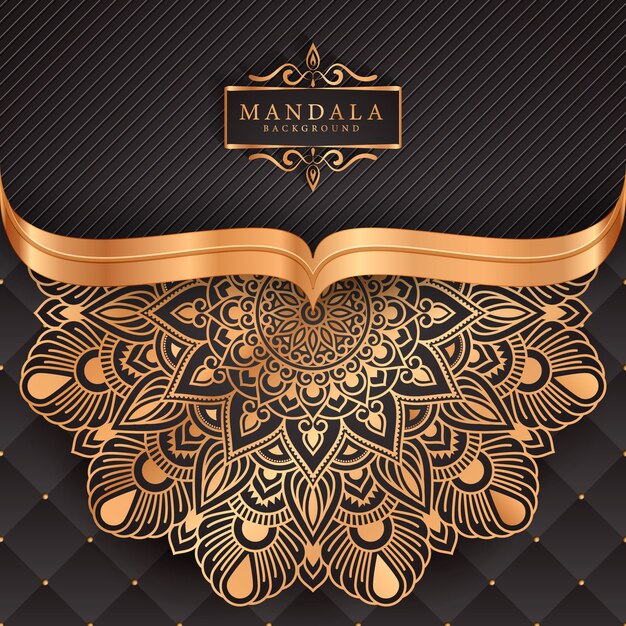 Flower luxury mandala background arabesque style