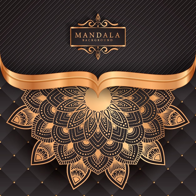 Vector flower luxury mandala background arabesque style