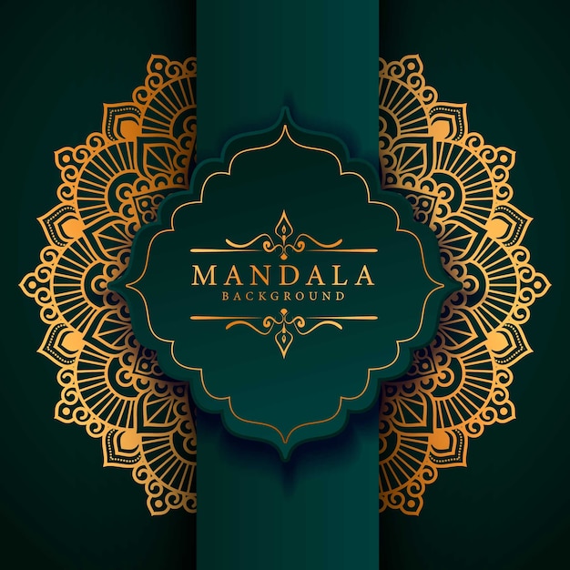 Flower luxury mandala background arabesque style