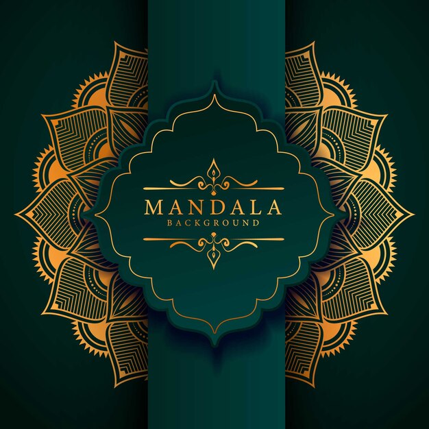 Flower luxury mandala background arabesque style