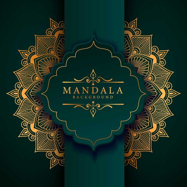 Stile di arabesque di lusso del fondo della mandala del fiore