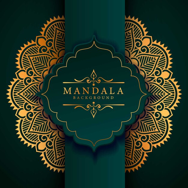 Stile di arabesque di lusso del fondo della mandala del fiore