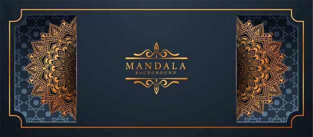 Flower luxury mandala background arabesque style