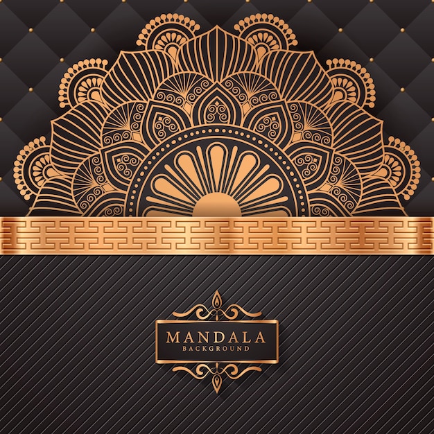 Flower luxury mandala background arabesque style