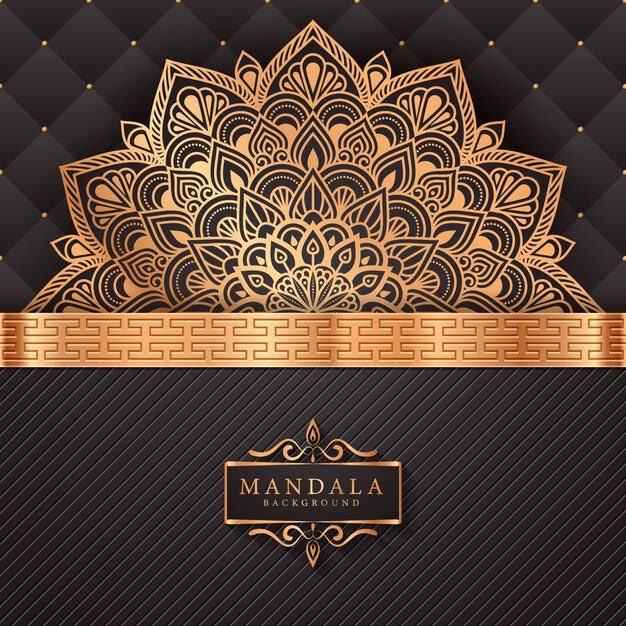 Flower luxury mandala background arabesque style