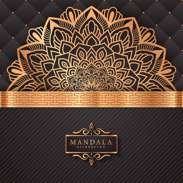 Flower luxury mandala background arabesque style