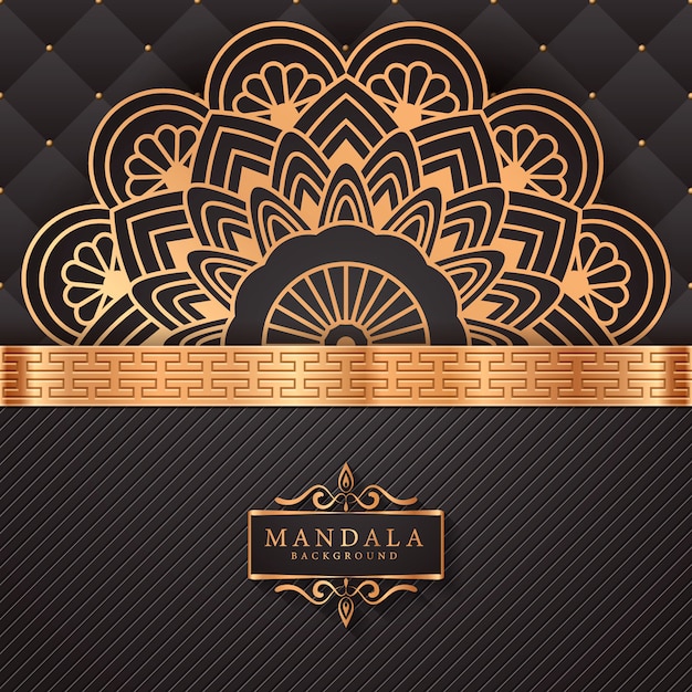 Flower luxury mandala background arabesque style