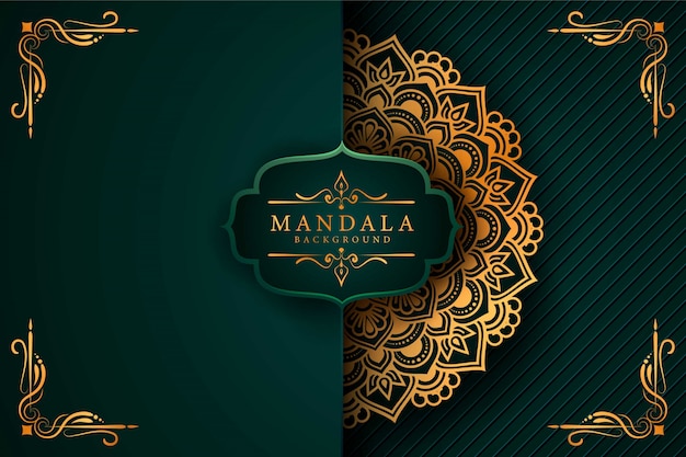 Flower luxury mandala background arabesque style