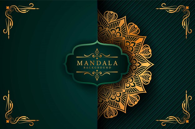 Flower luxury mandala background arabesque style