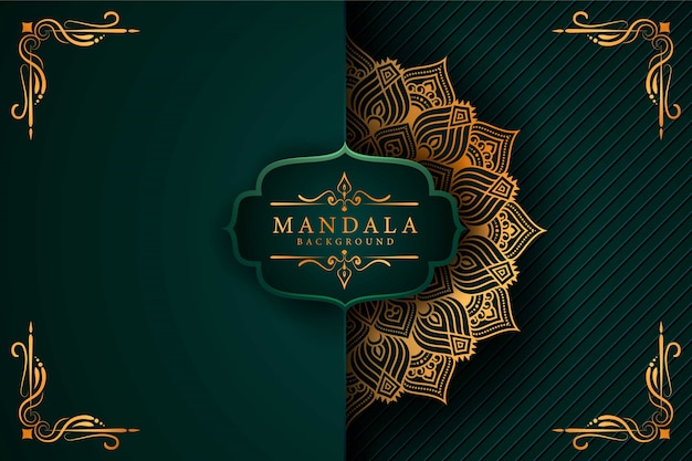 Flower luxury mandala background arabesque style