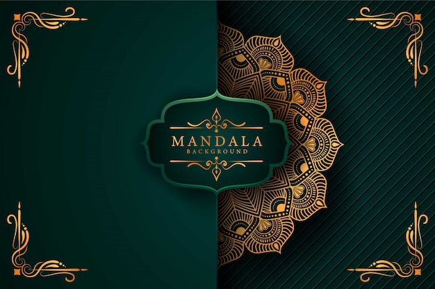 Flower luxury mandala background arabesque style