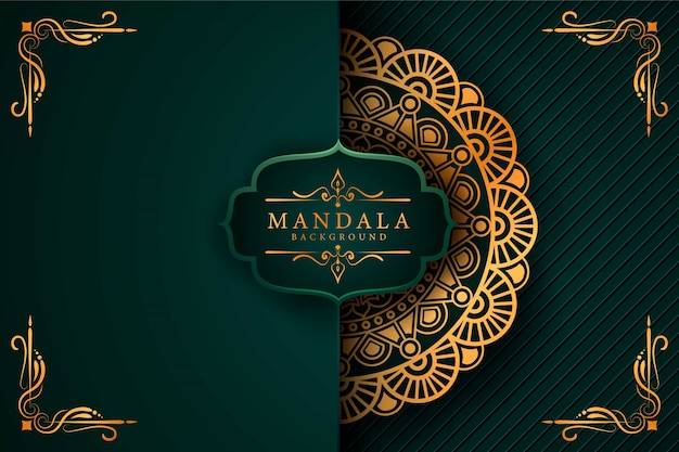 Flower luxury mandala background arabesque style