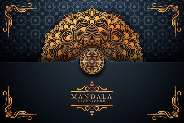 Flower luxury mandala background arabesque style