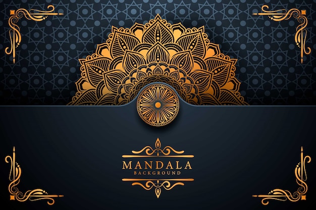 Flower luxury mandala background arabesque style