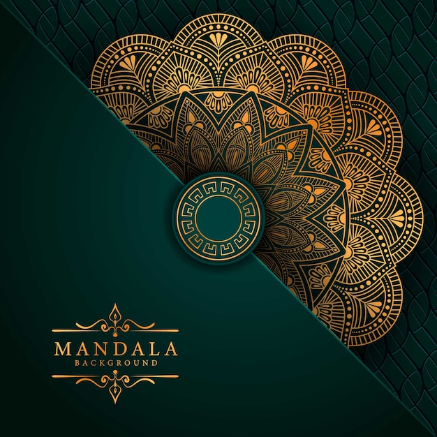 Flower luxury mandala background arabesque style