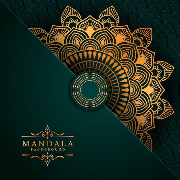 Flower luxury mandala background arabesque style