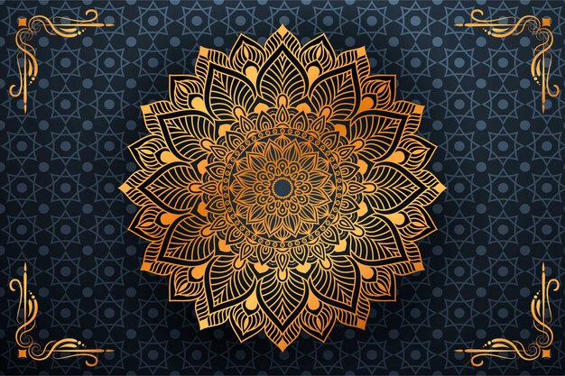 Flower luxury mandala background arabesque style