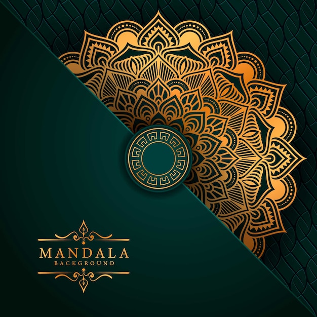 Flower luxury mandala background arabesque style