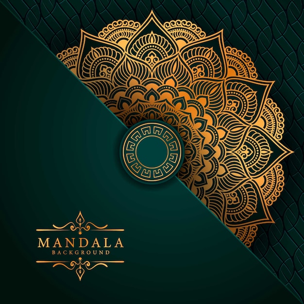 Flower luxury mandala background arabesque style