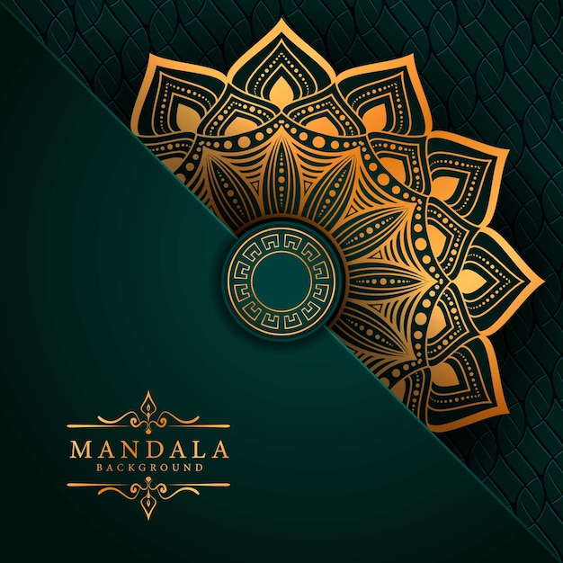 Flower luxury mandala background arabesque style