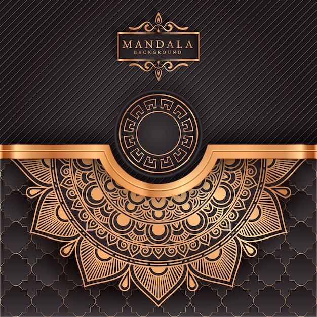 Flower luxury mandala background arabesque style