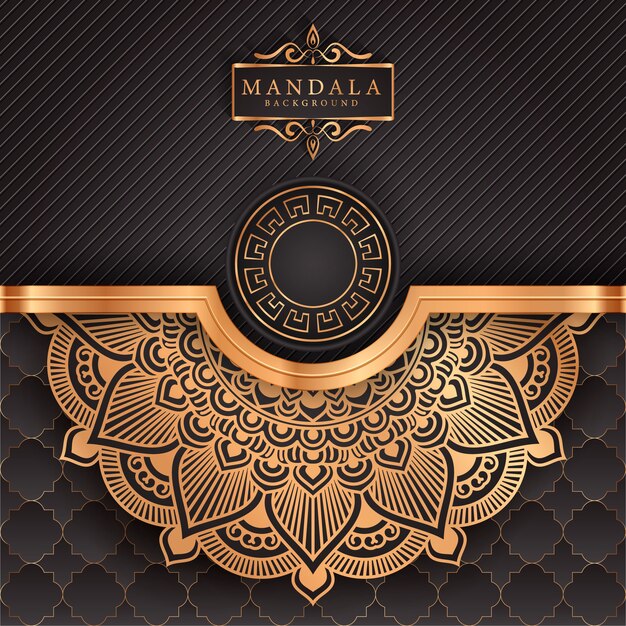 Flower luxury mandala background arabesque style