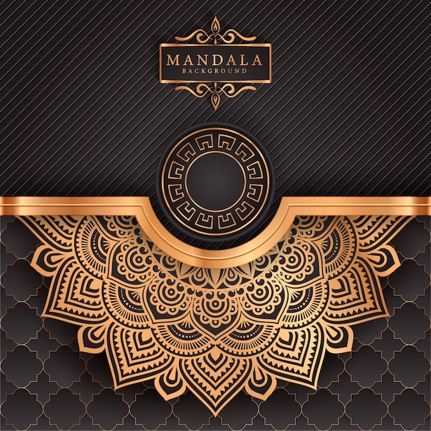 Flower luxury mandala background arabesque style