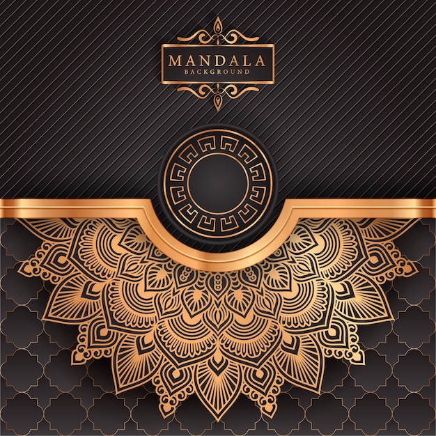 Flower luxury mandala background arabesque style